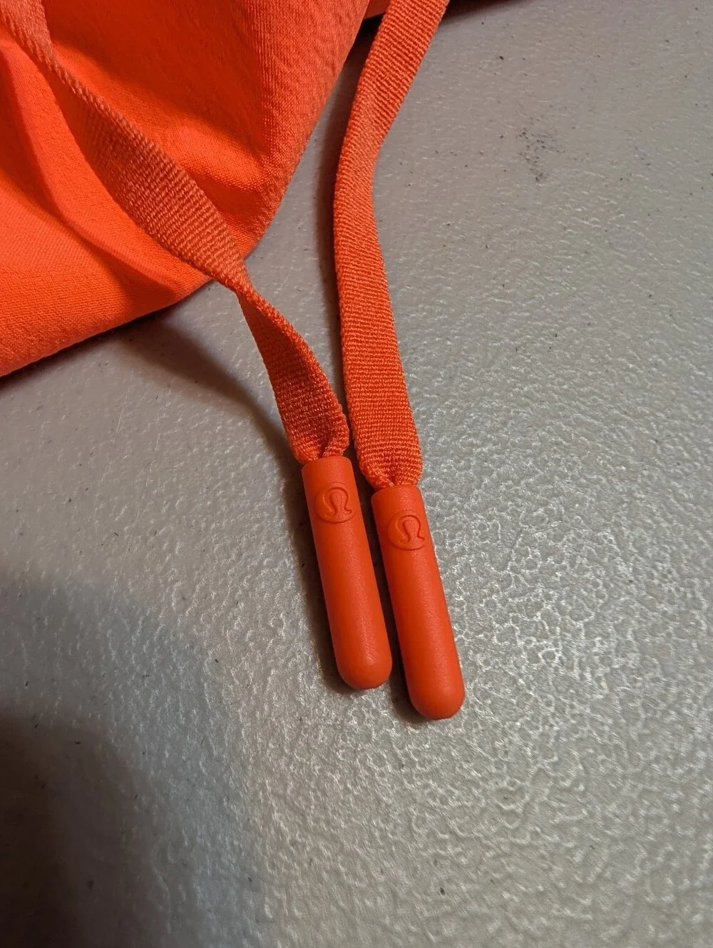 Lululemon orange Pace Breaker shorts, XL